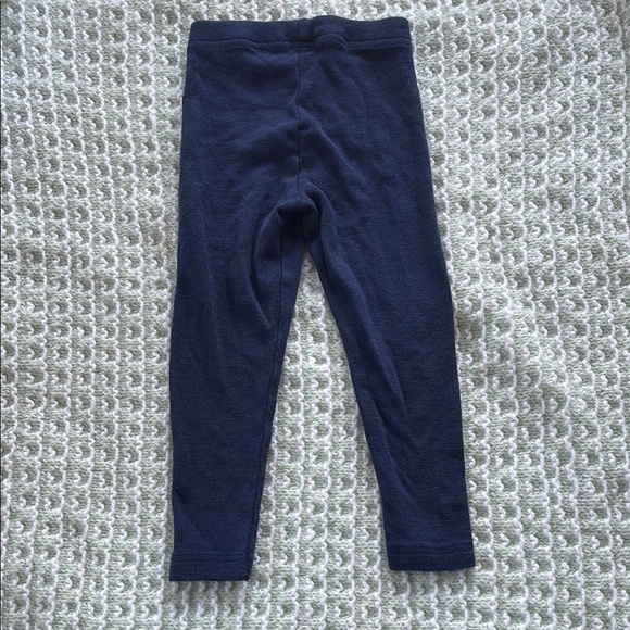 Navy Wool Base Layer Leggings - Picture 4 of 6